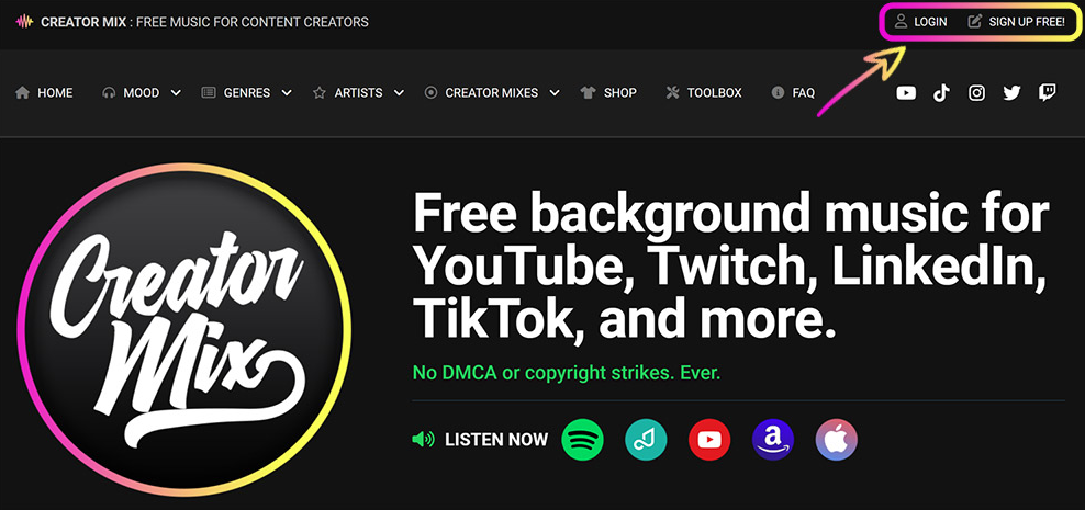 Step One - Create Account