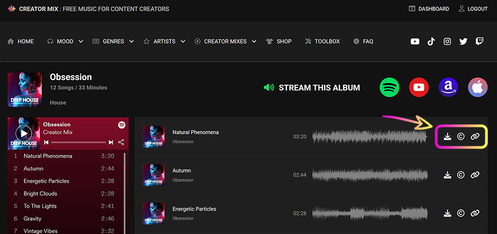 Step Two - Download Track